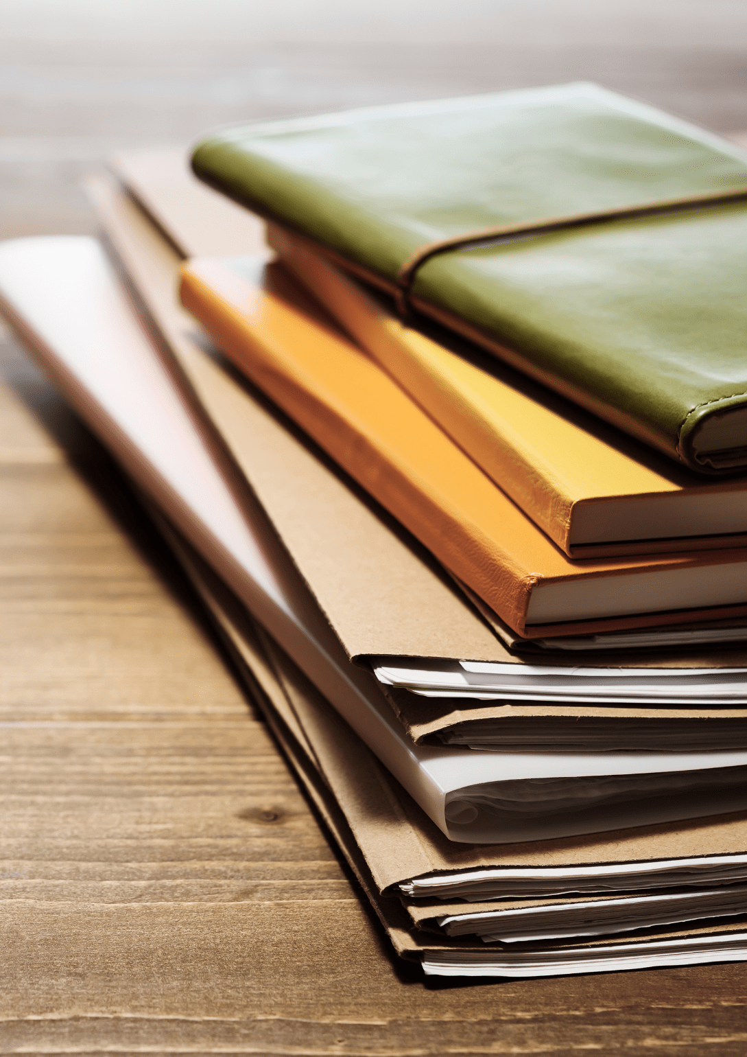 The Office Edit: From Paper Piles to Peace of Mind The office edit - stack of notebooks